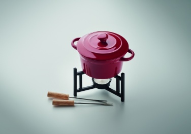 Logo trade promotional items image of: Ceramic fondue set 300 ml