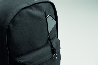 Logotrade business gift image of: A 15-inch laptop backpack made of recycled pre-consumer cotton with customizable printing