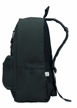 Logotrade business gifts photo of: A 15-inch laptop backpack made of recycled pre-consumer cotton with customizable printing