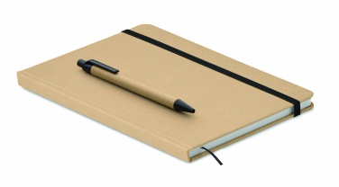 Logo trade advertising product photo of: Caratil A5 notebook in recycled carton