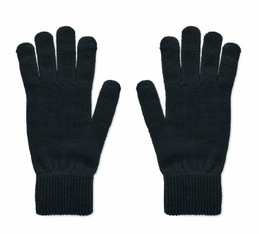 Logo trade promotional items picture of: Knitted gloves in RPET
