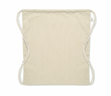 Logotrade corporate gift image of: Recycled cotton drawstring bag