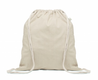 Logotrade promotional giveaway picture of: Recycled cotton drawstring bag