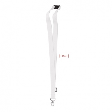 Logo trade promotional gifts picture of: Lanyard in RPET 20 mm