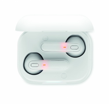 Logo trade promotional giveaways image of: TWS earbuds with charging base
