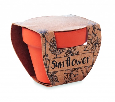 Logotrade promotional products photo of: Terracotta pot 'sunflower'