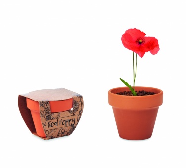 Logotrade promotional item picture of: Terracotta pot 'poppy'