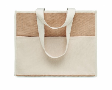 Logotrade promotional giveaways photo of: Jute and canvas cooler bag