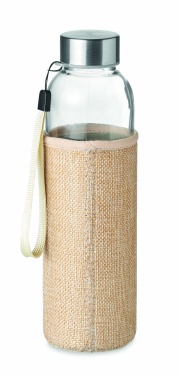 Logo trade promotional product photo of: Glass bottle in pouch 500ml