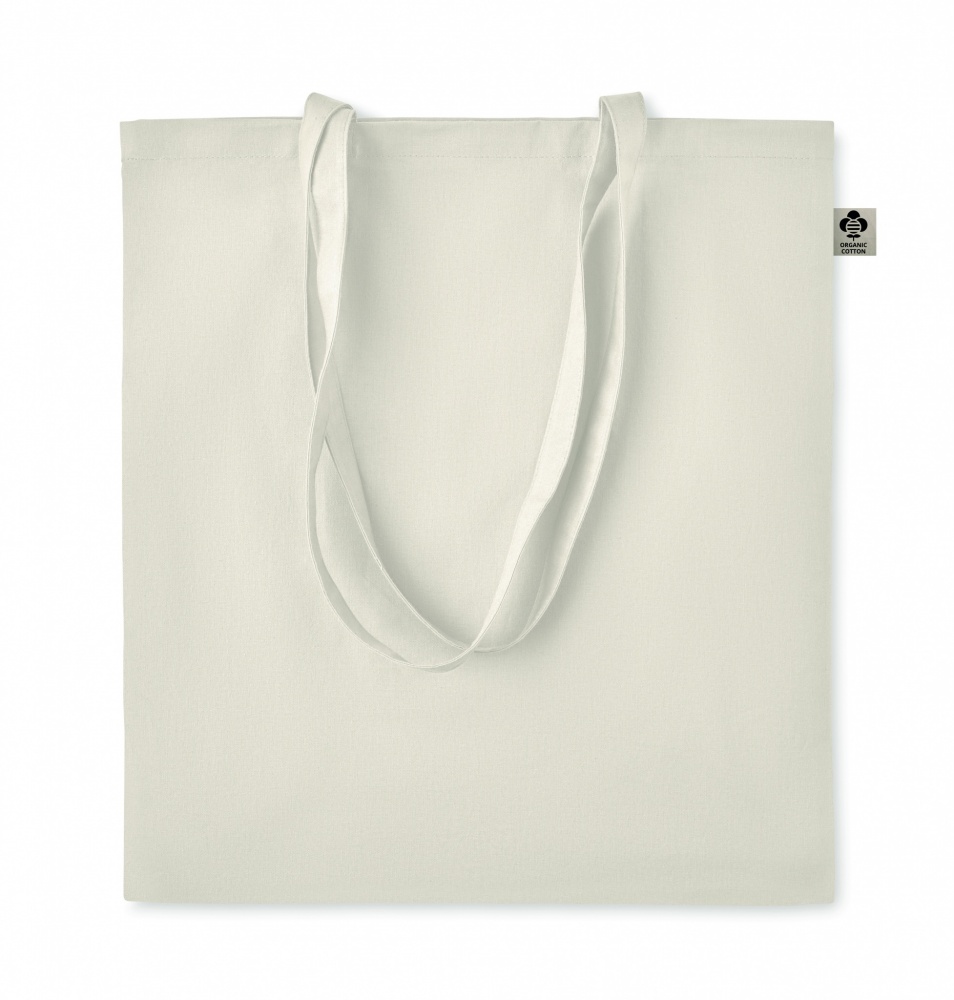 Logo trade promotional merchandise picture of: Organic cotton shopping bag