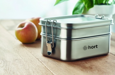 Logo trade promotional gifts image of: Stainless steel lunch box