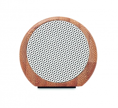 Logo trade promotional gifts picture of: Wireless bamboo speaker 2x5W