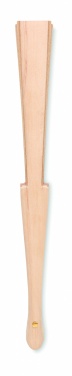 Logotrade promotional giveaway picture of: Wood hand fan with cork fabric