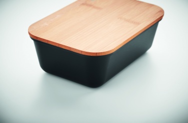 Logo trade business gifts image of: Lunch box with bamboo lid
