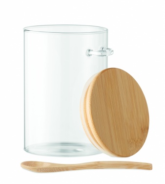 Logotrade business gifts photo of: Glass jar with spoon 600 ml