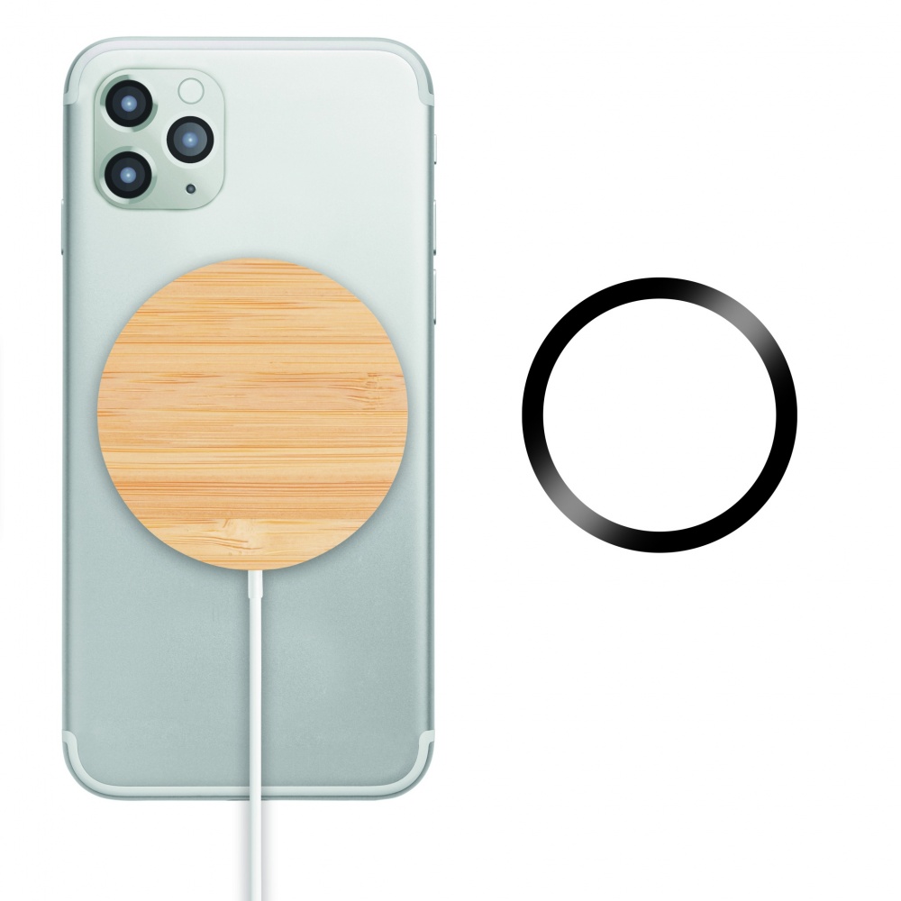 Logo trade promotional merchandise picture of: Magnetic Wireless charger 10W