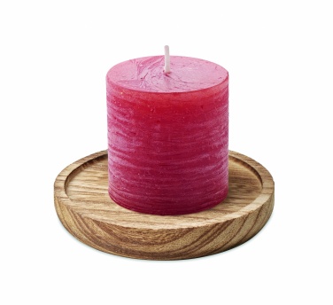 Logotrade corporate gifts photo of: Candle on round wooden base
