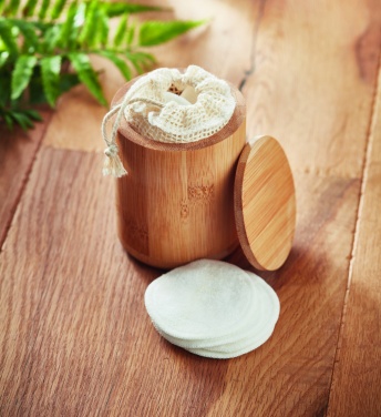 Logo trade advertising products picture of: Bamboo fibre cleansing pad set