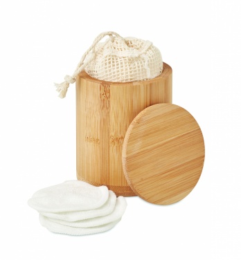 Logotrade promotional merchandise image of: Bamboo fibre cleansing pad set