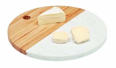 Logo trade promotional giveaway photo of: Marble/ bamboo serving board