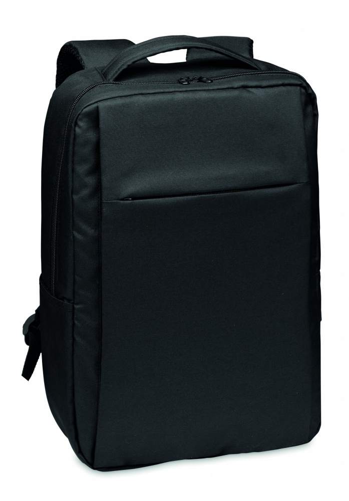 Logo trade promotional merchandise picture of: Laptop backpack in 300D RPET