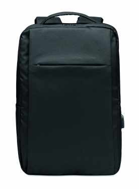 Logo trade promotional merchandise photo of: Laptop backpack in 300D RPET