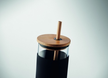 Logotrade corporate gifts photo of: Glass tumbler 450ml bamboo lid