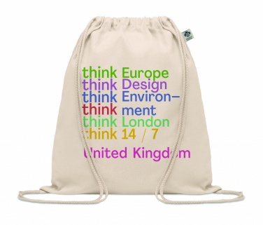 Logotrade advertising product picture of: Organic cotton drawstring bag