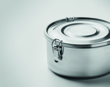 Logo trade promotional item photo of: Set of 2 stainless steel boxes
