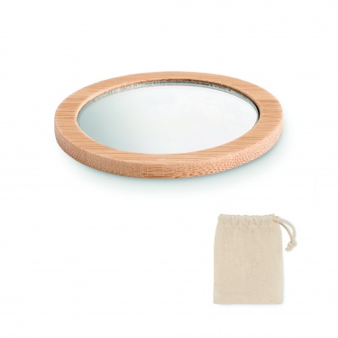 Logotrade advertising product image of: Bamboo make-up mirror