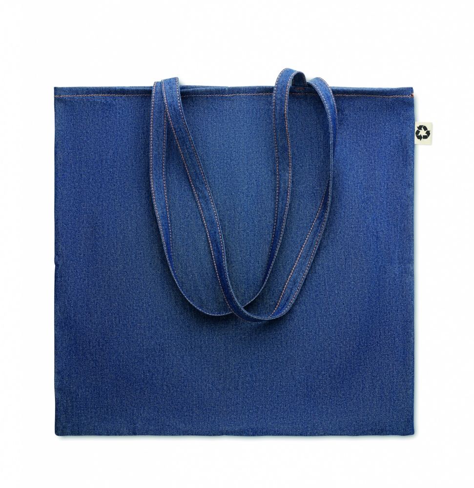 Logo trade promotional gift photo of: Recycled denim shopping bag