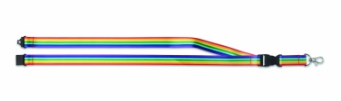 Logotrade promotional merchandise picture of: Rainbow RPET lanyard
