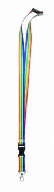 Logotrade business gift image of: Rainbow RPET lanyard