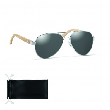 Logotrade corporate gift image of: Bamboo sunglasses in pouch TARTU