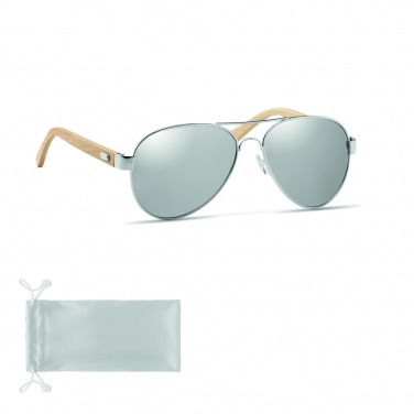 Logotrade advertising products photo of: Bamboo sunglasses in pouch TARTU