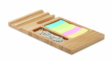 Logo trade promotional gifts picture of: Bamboo desk phone stand