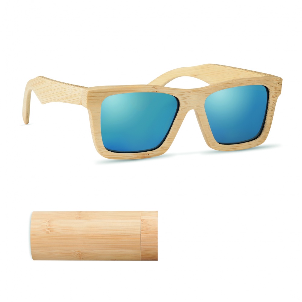 Logotrade promotional items photo of: Sunglasses and case in bamboo KEILA