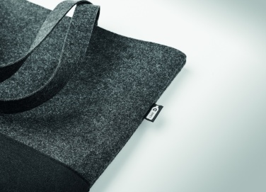 Logo trade promotional merchandise picture of: RPET felt shopping bag