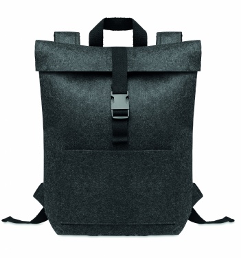 Logo trade promotional giveaways image of: RPET felt backpack