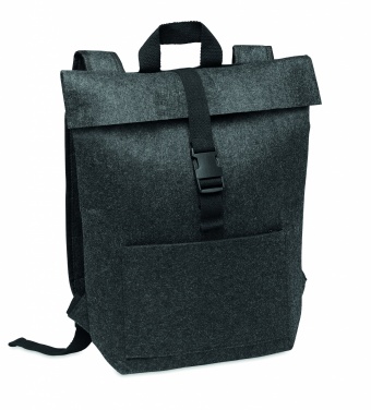 Logo trade promotional giveaways picture of: RPET felt backpack