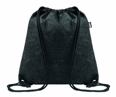 Logo trade promotional items image of: RPET felt drawstring bag