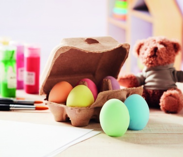 Logo trade promotional giveaways picture of: 6 chalk eggs in box