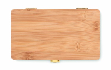 Logo trade advertising products picture of: 21 pcs tool set in bamboo case