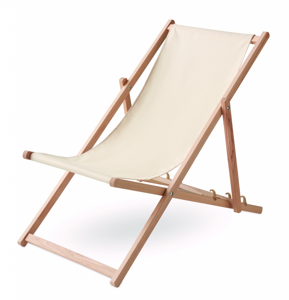Logo trade promotional merchandise image of: Beach chair in wood