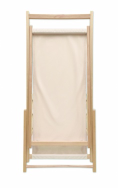 Logo trade promotional merchandise image of: Beach chair in wood