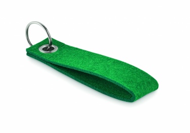 Logotrade promotional item picture of: RPET felt key ring Hämeenlinna