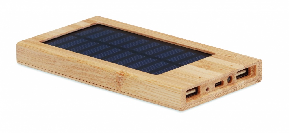 Logo trade promotional merchandise photo of: Solar power bank 4000 mAh ARENA SOLAR