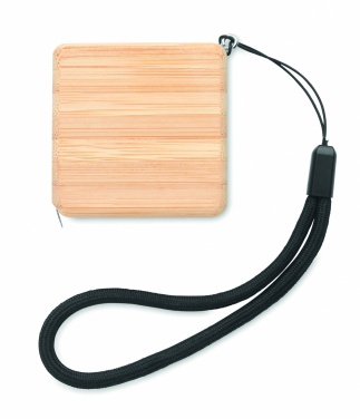 Logotrade corporate gift picture of: Measuring tape in bamboo 1m