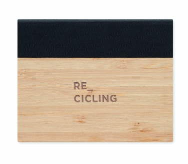 Logo trade promotional merchandise photo of: Bamboo sticky note memo pad