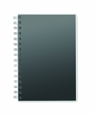 Logo trade promotional giveaways image of: A5 RPET notebook recycled lined